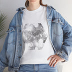 Hex Moon Graphic Tee Design Hex23 — Distressed Space Cheese Vintage Astronomy T-Shirt