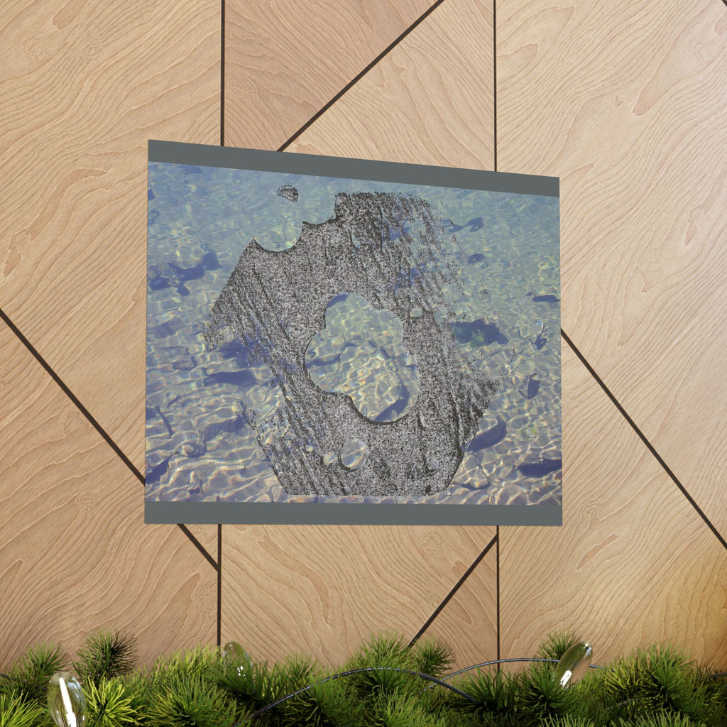 Abstracte oceaantextuur poster | Matte horizontale poster 