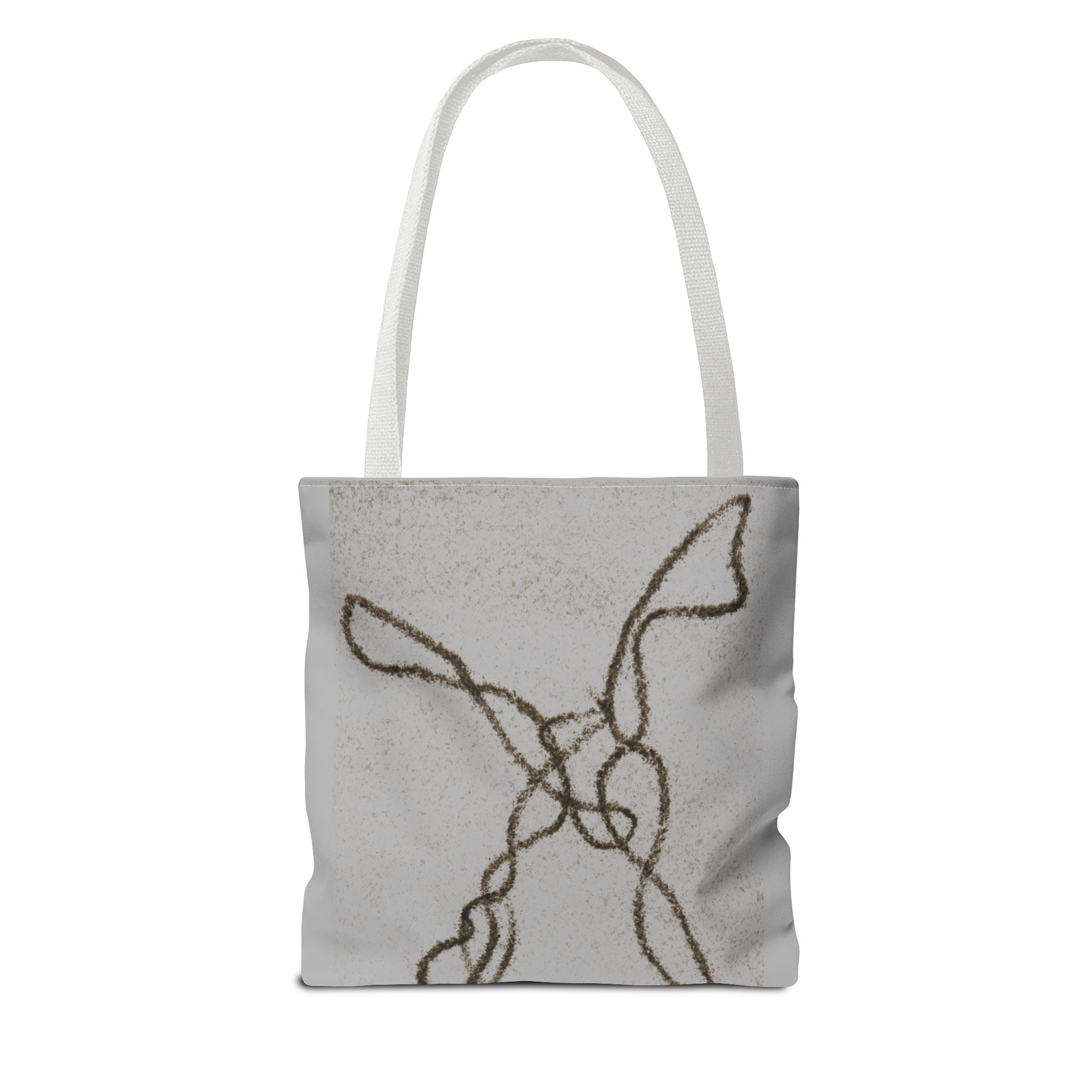 Tote Bag — Minimal Line Art Rope Sketch Tote