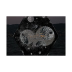 Matte Horizontal Poster — Abstract Cosmic Hexagon Nightscape