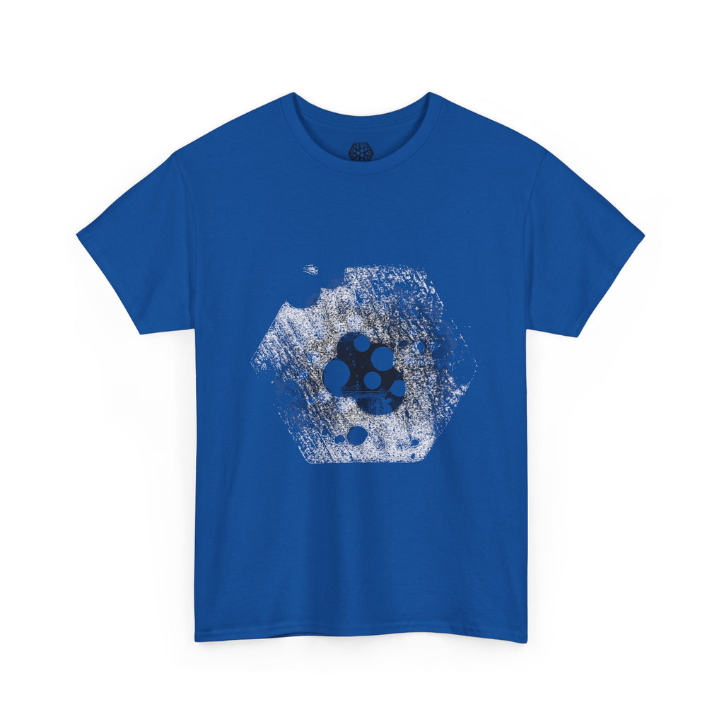 Hex Moon Graphic Tee Design Hex29 — Distressed Space Cheese Vintage Astronomy T-Shirt