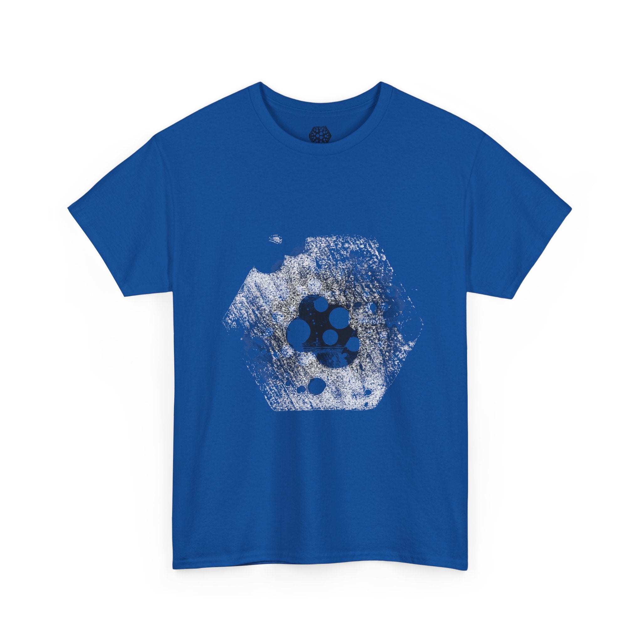 Hex Moon Graphic Tee — Distressed Space Cheese Vintage Astronomy T-Shirt