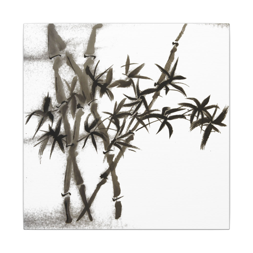 Bamboo Ink Painting Canvas
