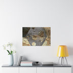 Abstract Earth Tone Hexagon Poster Matte Horizontal Poster | Geometric Wall Art