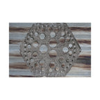 Rustic Honeycomb Poster Matte Vertical Poster | Hexagon Wall Art, Barn Wood Texture