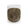 Vintage Woodgrain Ceramic Mug — Rustic Coffee Cup - no 43