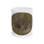Vintage Woodgrain Ceramic Mug — Rustic Coffee Cup - no 43