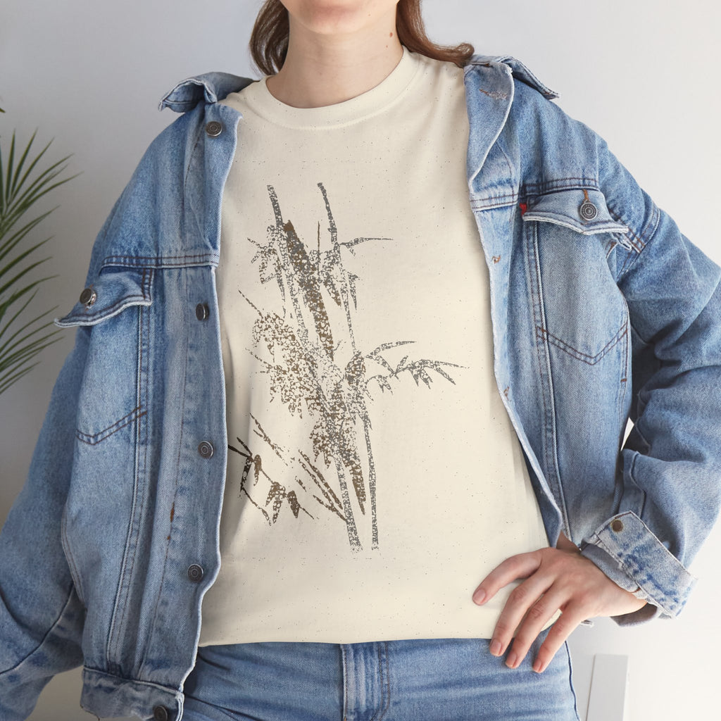 Botanical Meadow Tee — Minimal Wildflower Graphic T-Shirt