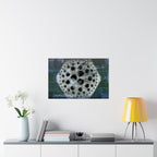 Abstract Geometric Hexagon Poster — Matte Horizontal Wall Art