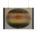 Abstract Color Band Poster — Retro Gradient Circle Wall Art