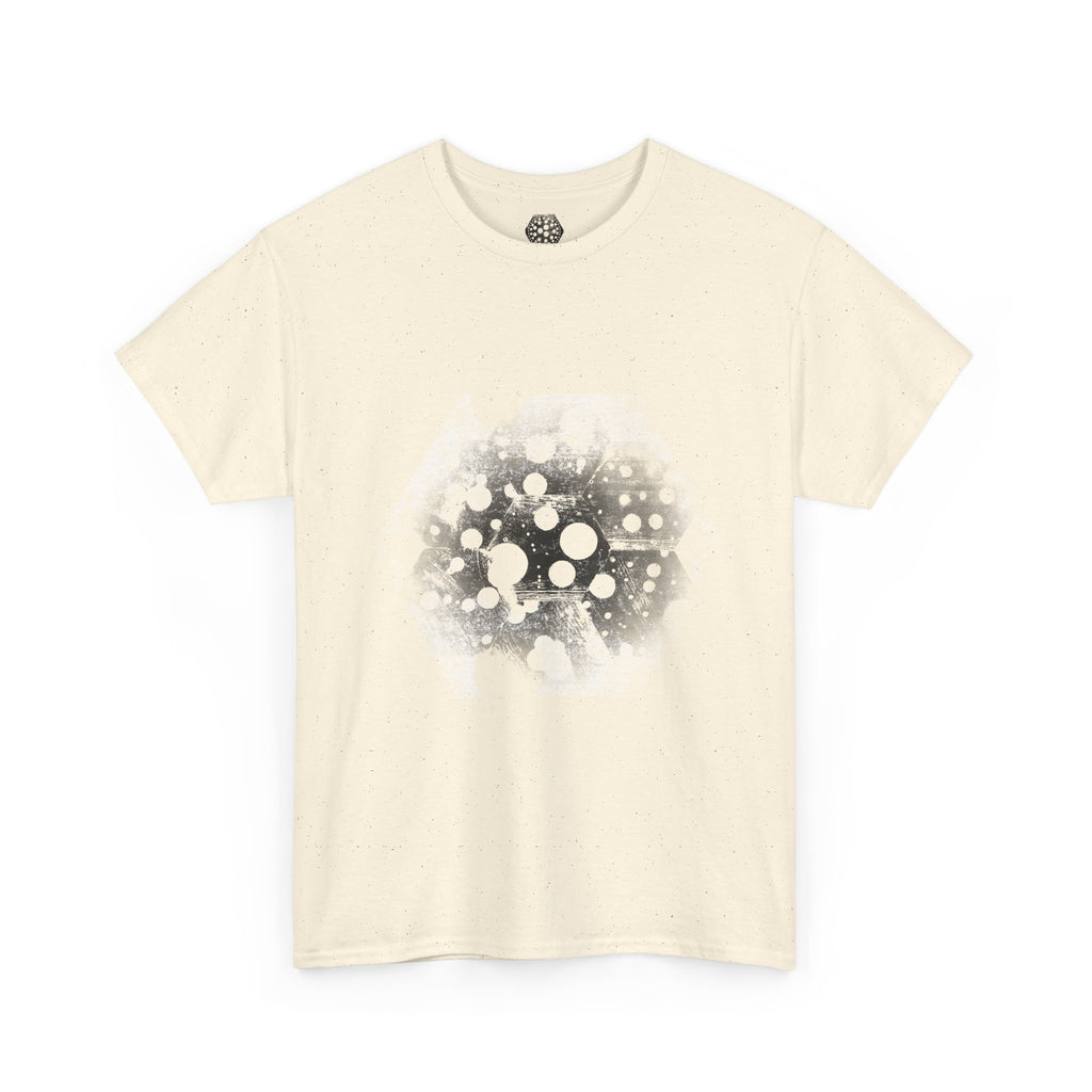 Hex Moon Graphic Tee Design Hex30 — Distressed Space Cheese Vintage Astronomy T-Shirt