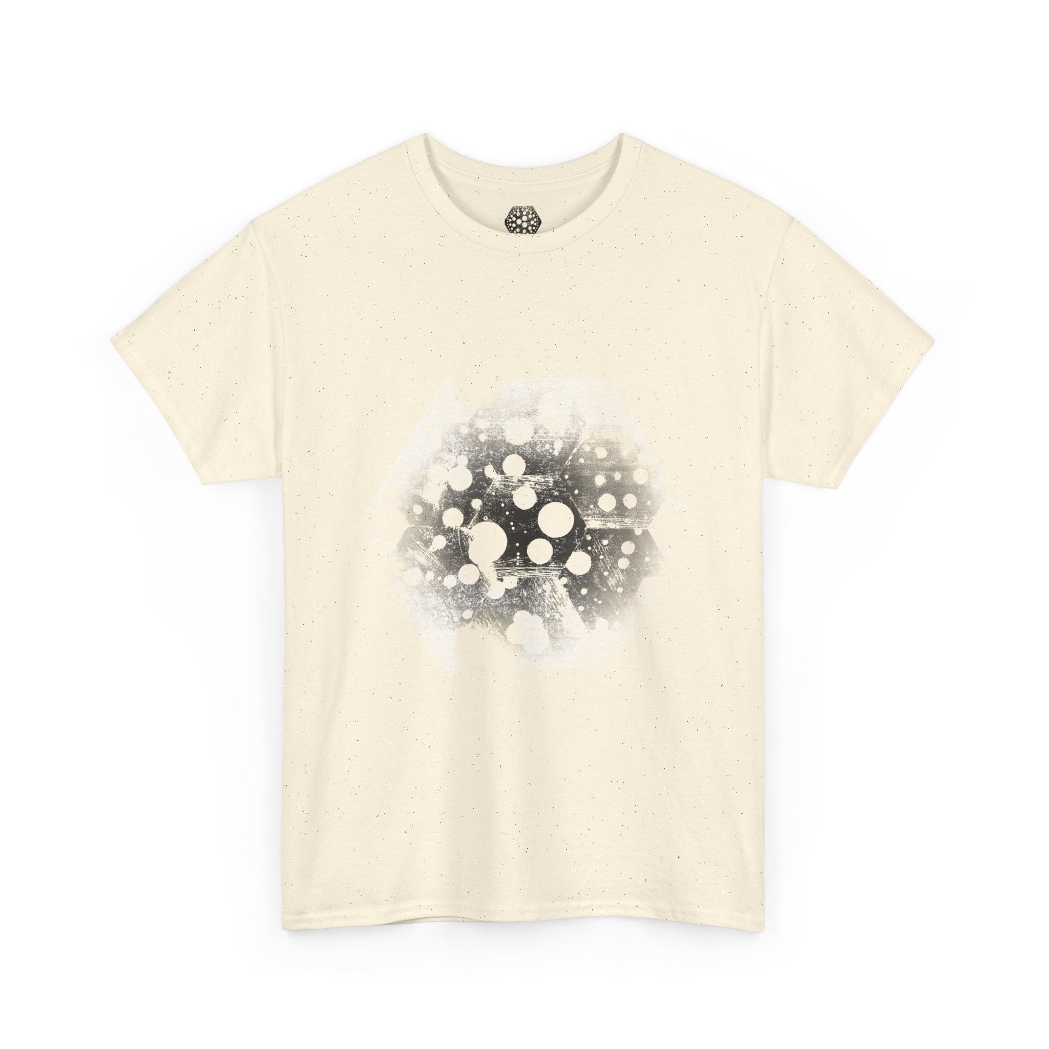 Hex Moon Graphic Tee — Distressed Space Cheese Vintage Astronomy T-Shirt