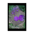 Purple Abstract Ink Blot Poster Matte Vertical Poster