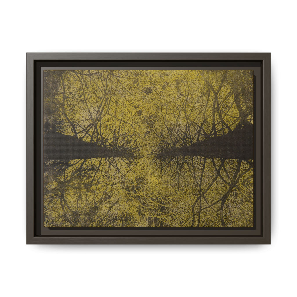 Framed Canvas Art - Golden Forest Canopy Matte Print - no 46