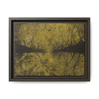 Framed Canvas Art - Golden Forest Canopy Matte Print - no 46