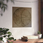 Abstract Earth Tone Circle Art Poster — Minimalist Geometric Wall Print