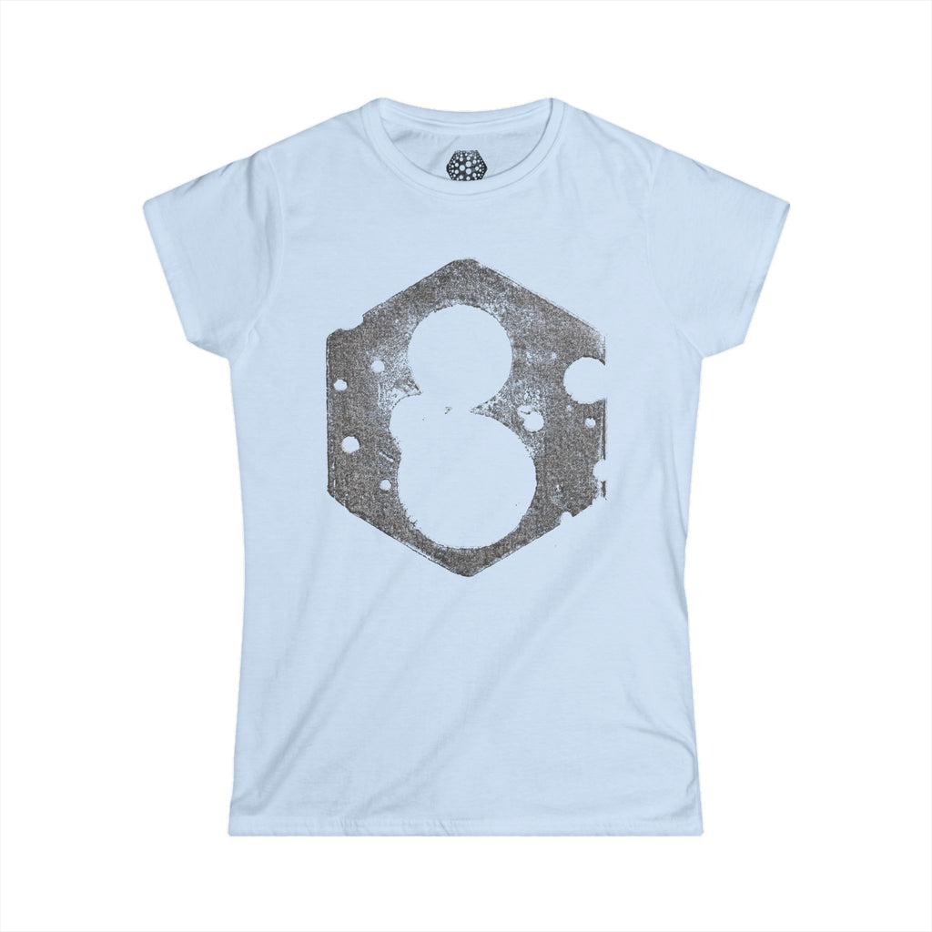 Snowman Hexagon Graphic Tee — Women's Winter Holiday Shirt