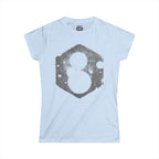 Snowman Hexagon Graphic Tee — Women's Winter Holiday Shirt