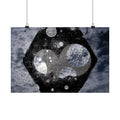 Abstract Celestial Hex Matte Poster — Moody Space Wall Art