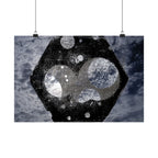 Abstract Celestial Hex Matte Poster — Moody Space Wall Art