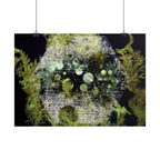 Abstracte groene geometrische poster — Horizontale wanddecoratie 
