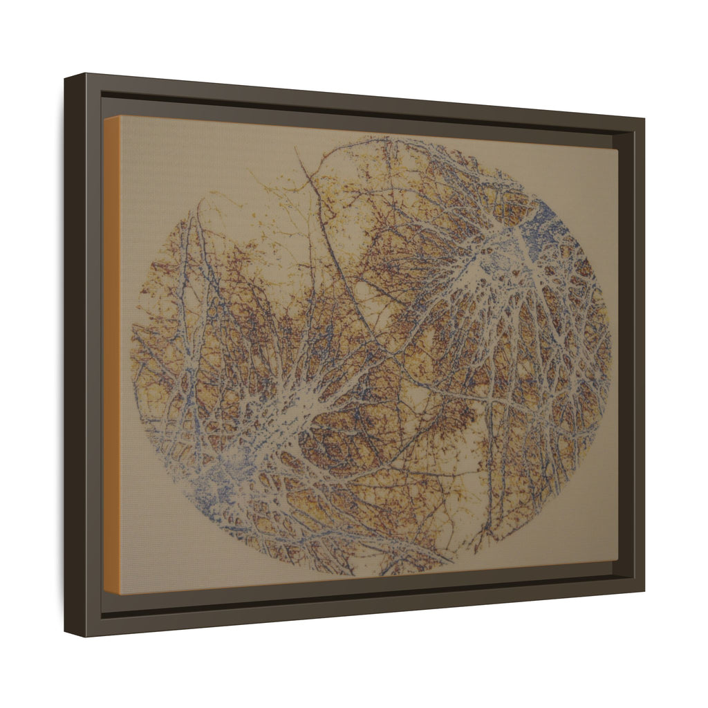 Botanical Orbit Matte Canvas Framed Wall Art - no 38