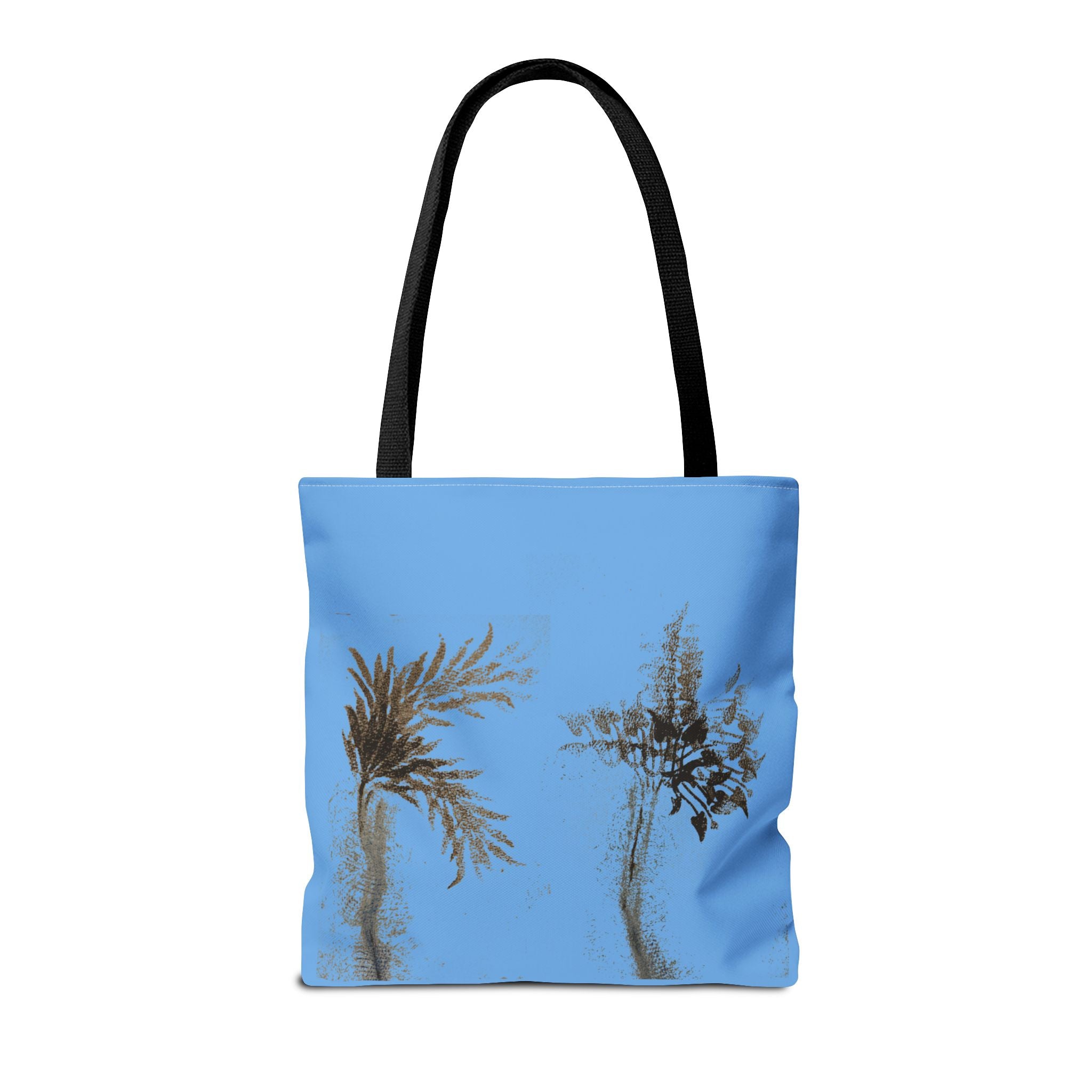 Botanical Sketch Tote Bag — Minimal Blue Wildflower Print