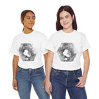 Hex Moon Graphic Tee Design Hex18 — Distressed Space Cheese Vintage Astronomy T-Shirt