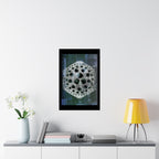 Matte poster — Geometrische zeshoekige maan kunstprint 