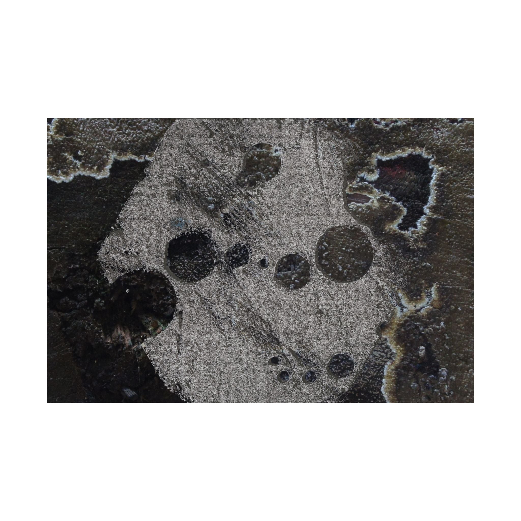 Abstracte grunge matte poster — Donkere textuur horizontale muurdecoratie 