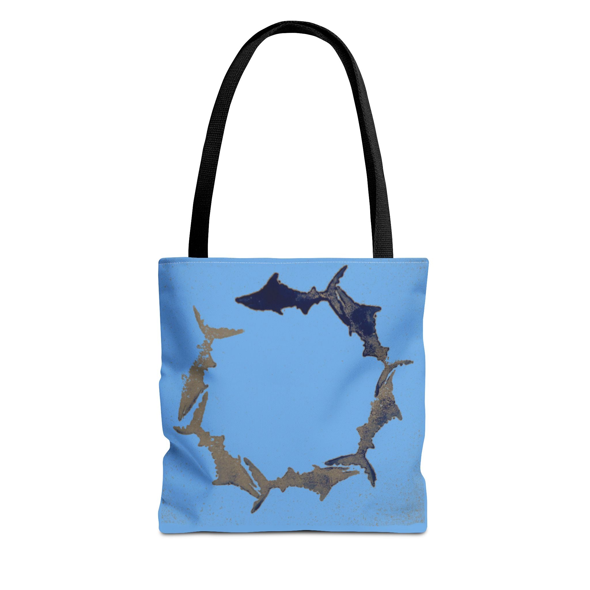 Shark Circle Tote Bag – Ocean Wildlife Canvas Tote