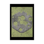 Mossy Stone Crest Poster — Matte Vertical Wall Art