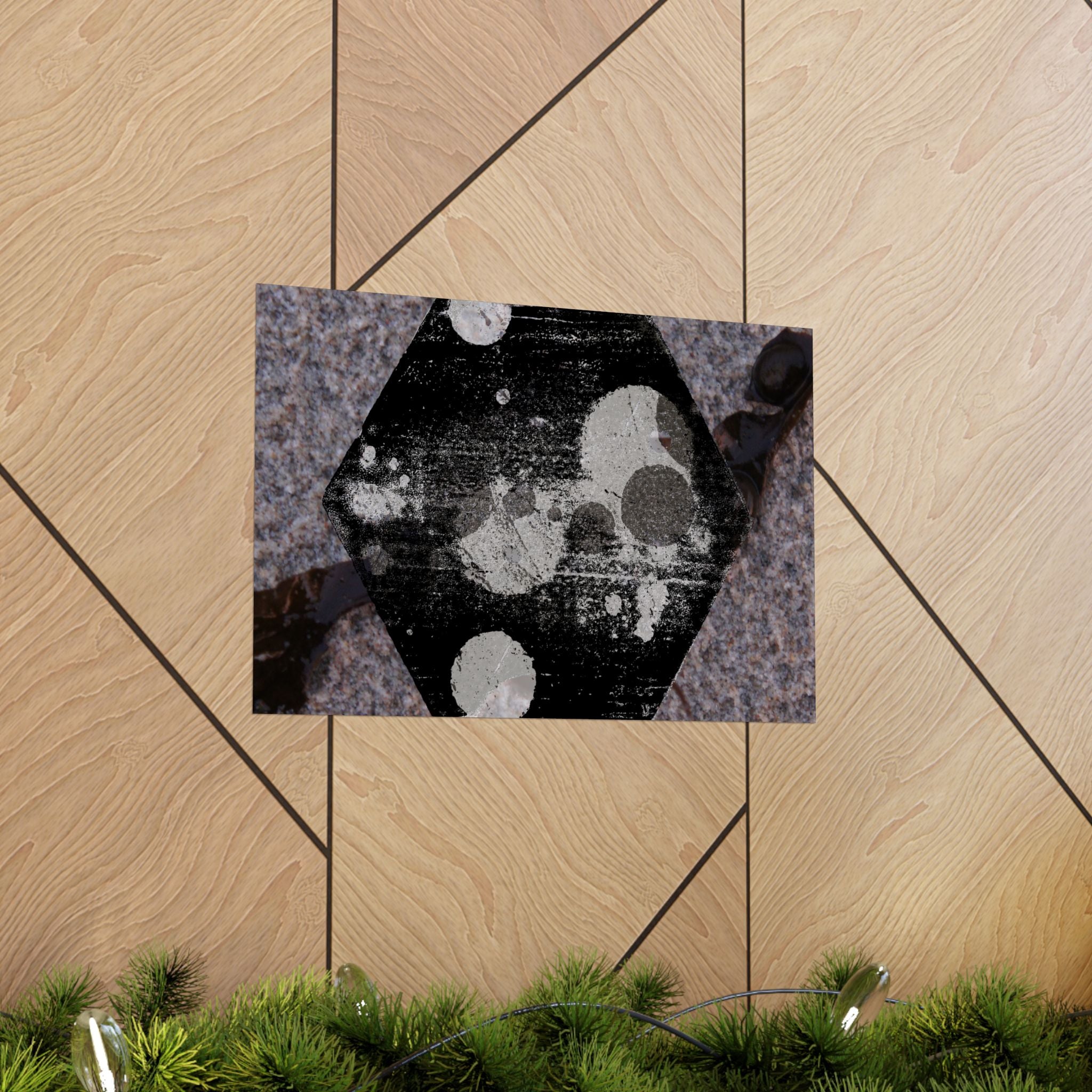 Abstract Geometric Poster — Matte Horizontal Art Print