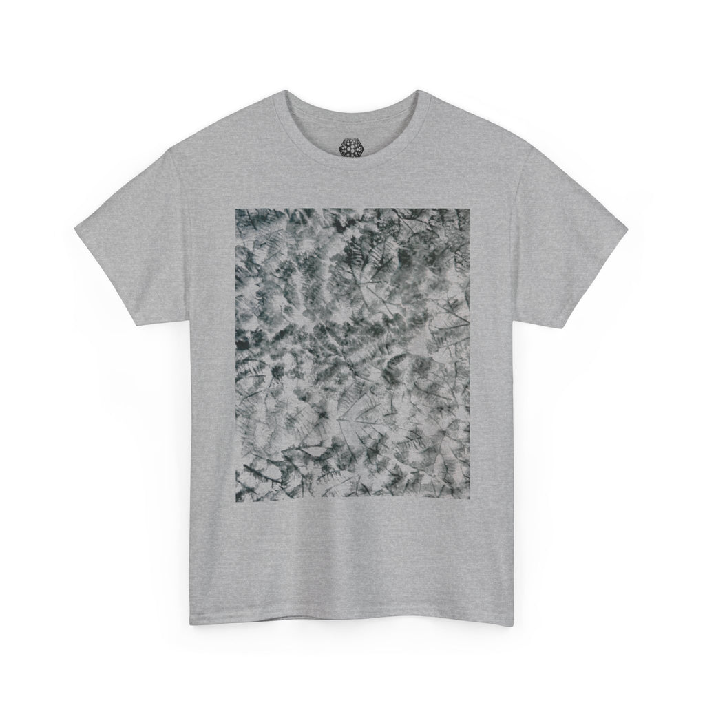 T-shirt met kiwi-bladerenstempel 