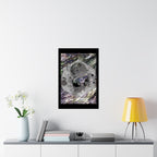 Abstract Woodgrain Poster — 'Tree Knot Orbit' Matte Vertical Art Print