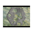 Abstract Seagrass & Stone Matte Horizontal Poster — Coastal Texture Wall Art