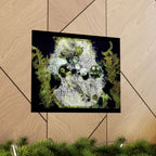 Abstract Green Algae Matte Poster — Botanical Ocean Wall Art (Horizontal)