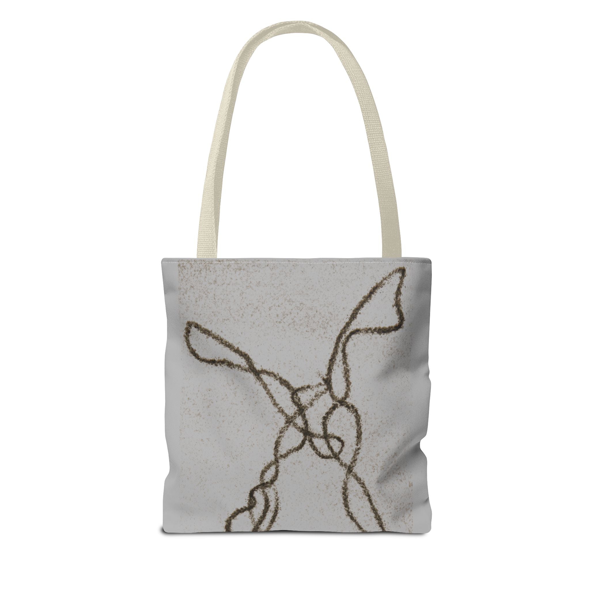 Tote Bag — Minimal Line Art Rope Sketch Tote