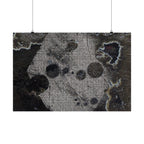 Abstracte grunge matte poster — Donkere textuur horizontale muurdecoratie 
