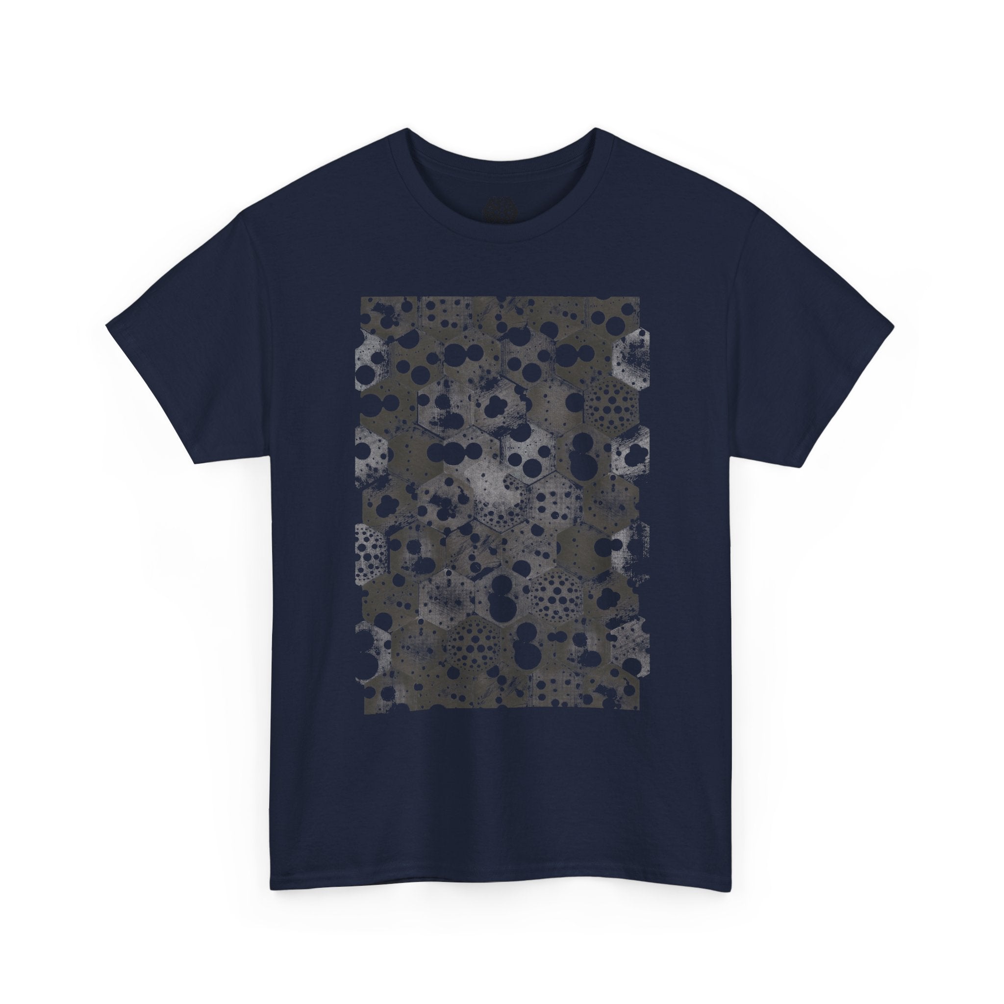 Hex Moon Graphic Tee — Distressed Space Cheese Vintage Astronomy T-Shirt