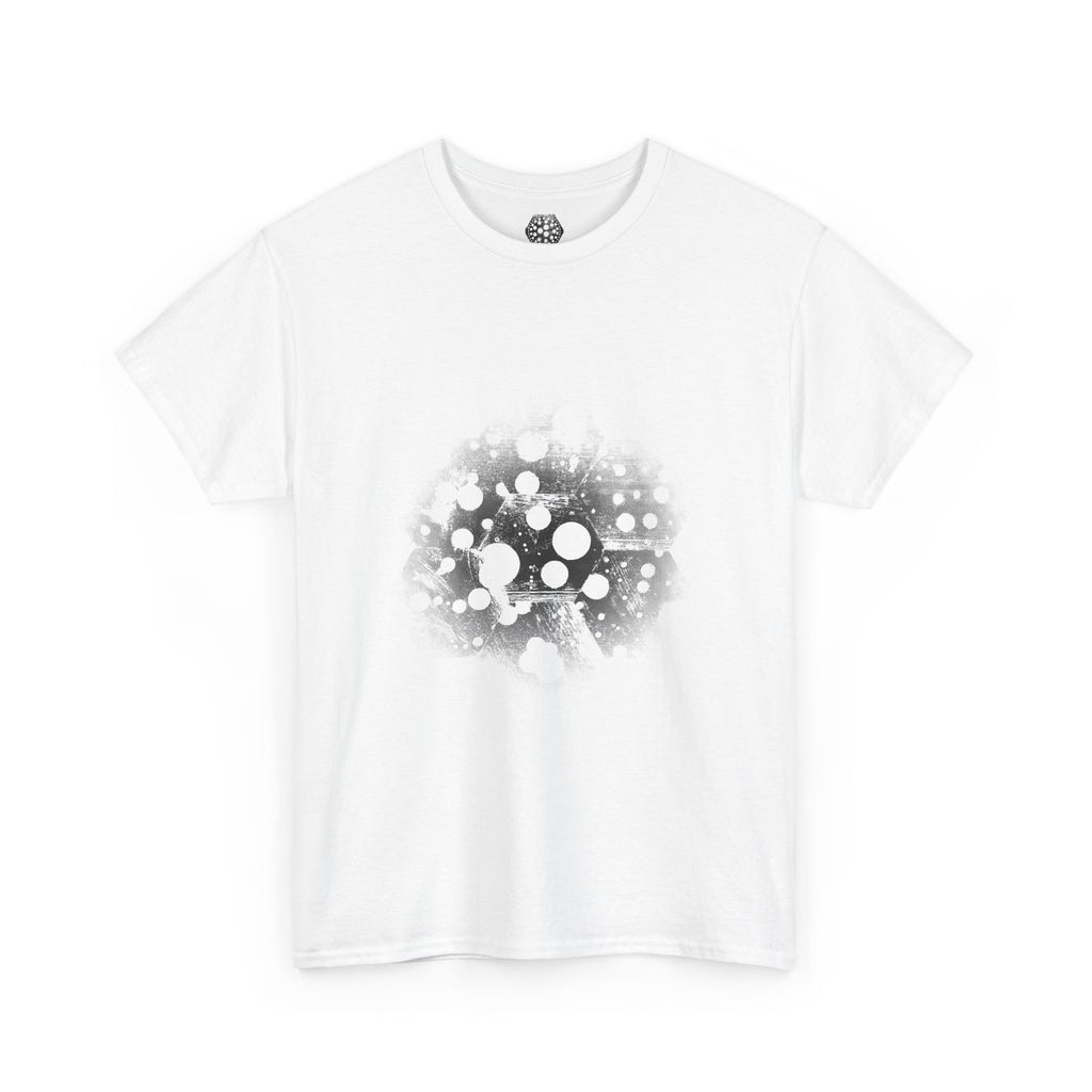 Hex Moon Graphic Tee Design Hex27 — Distressed Space Cheese Vintage Astronomy T-Shirt
