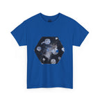 Hex Moon Graphic Tee Design Hex20 — Distressed Space Cheese Vintage Astronomy T-Shirt