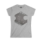 Hexagon Vintage Graphic Tee — Distressed Geometric Women’s T-Shirt