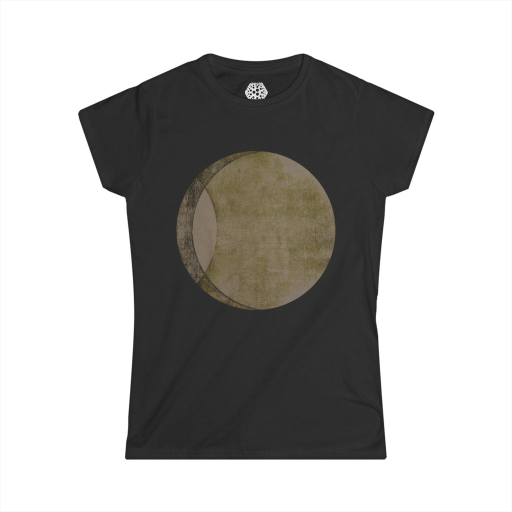 Moon Phase Graphic Tee — Vintage Solar Eclipse Women's T-Shirt