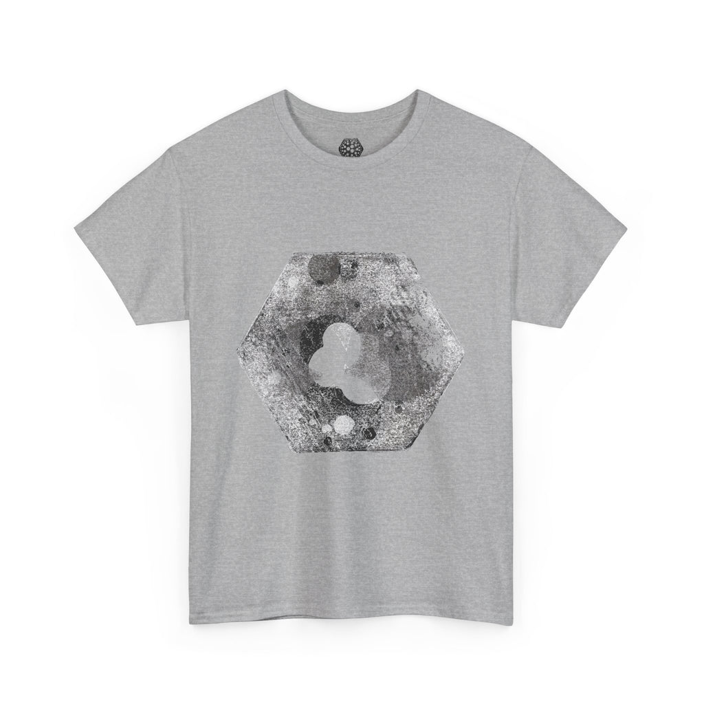 Hex Moon Graphic Tee Design Hex18 — Distressed Space Cheese Vintage Astronomy T-Shirt