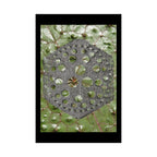 Geometric Hexagon Pattern Matte Poster | Botanical Leaf Texture