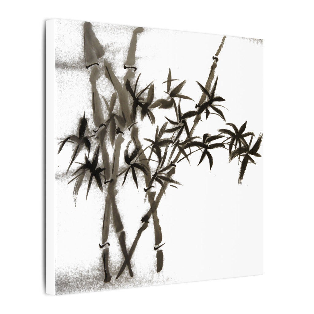 Bamboo Ink Painting Canvas