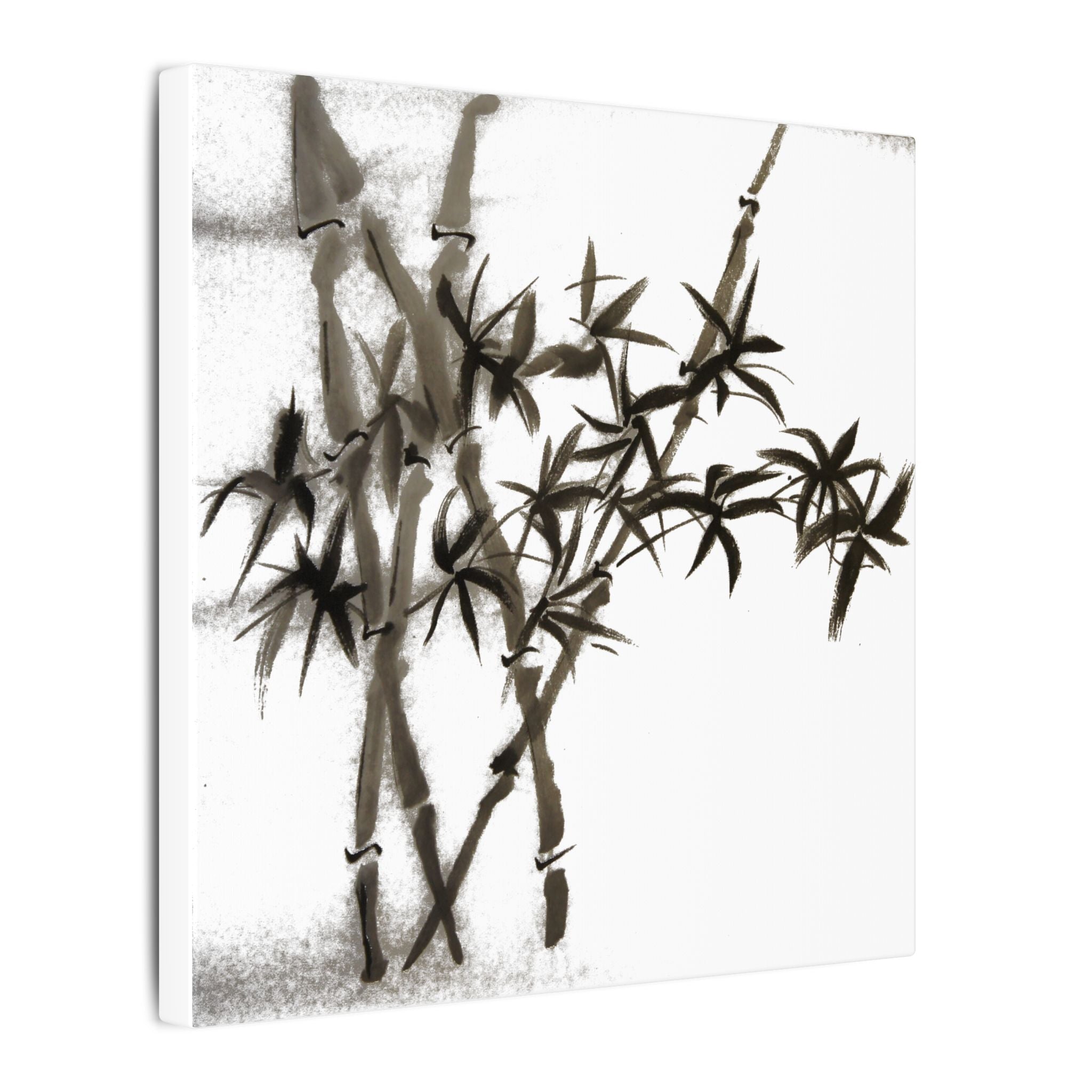 Bamboo Ink Painting Canvas