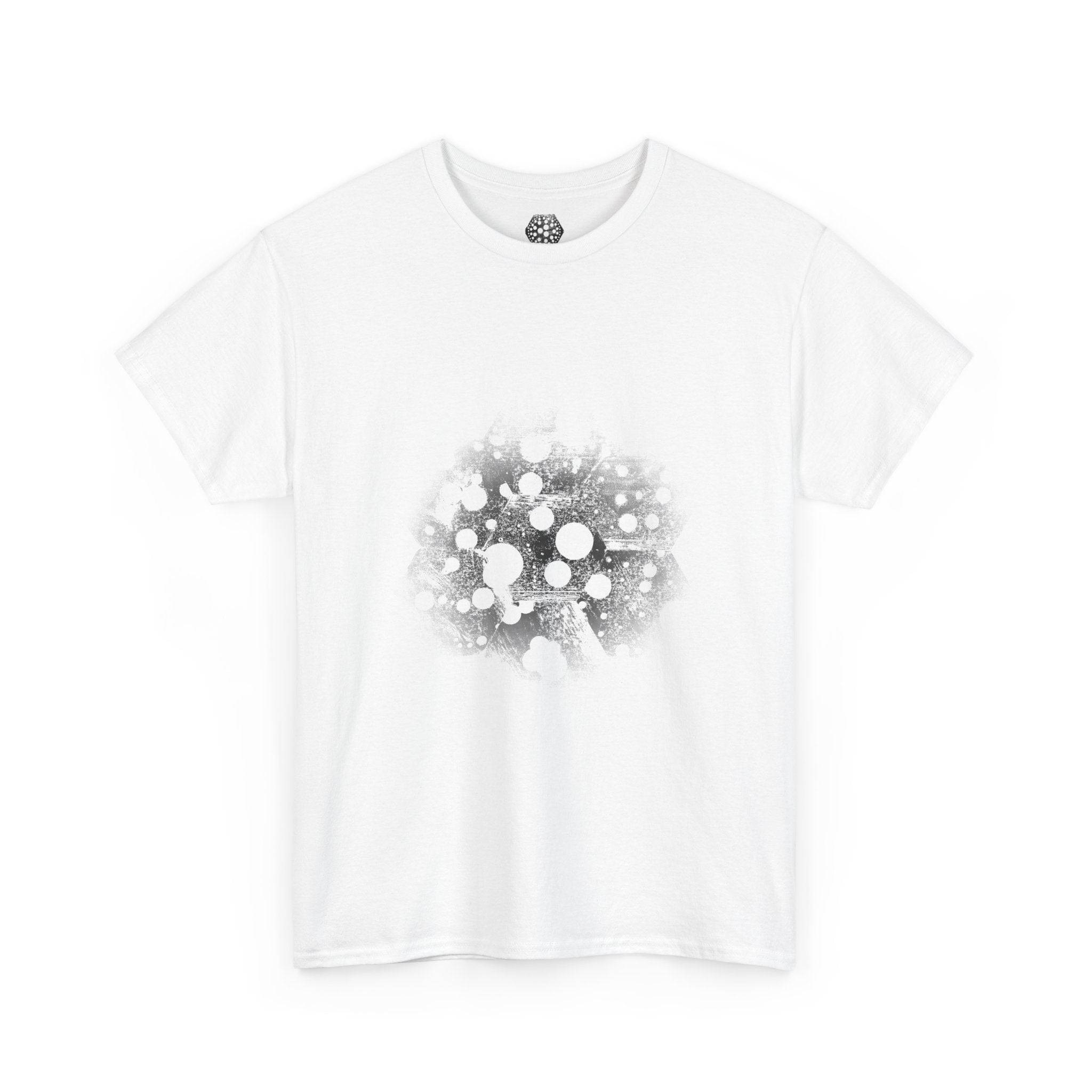 Hex Moon Graphic Tee — Distressed Space Cheese Vintage Astronomy T-Shirt