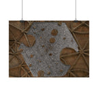 Horizontale poster — Kathedraalplafond metalen textuur horizontale kunst 